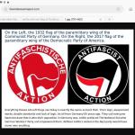 Antifa and Nazi connection meme