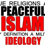 White Blank | TRUE  RELIGIONS  ARE; PEACEFUL; ISLAM; IS  BY  DEFINITION  A  MILITANT; IDEOLOGY | image tagged in religion,islam,ideology | made w/ Imgflip meme maker