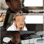 The Rock Driving Confucius meme
