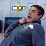 Yellow Bird's Revenge | BIRD WEEK; ME | image tagged in yellow bird's revenge | made w/ Imgflip meme maker