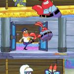 Mr Krabs Changing clothes