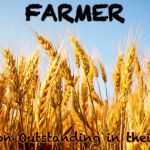 Wheat | FARMER; A person Outstanding in their field | image tagged in wheat,farmer,farming | made w/ Imgflip meme maker