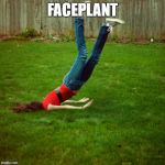 faceplant | FACEPLANT | image tagged in faceplant | made w/ Imgflip meme maker