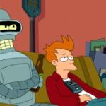 Bender and Fry On Couch meme