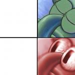 sleeping Squidward meme
