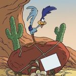 roadrunner and coyote | I DIDN'T LAND ON PLYMOUTH ROCK; THIS BIG ASS CARTOON ROCK LANDED ON ME ...... | image tagged in roadrunner and coyote | made w/ Imgflip meme maker