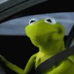 Kermit driving GIF Template
