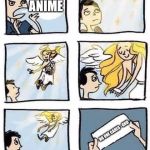 Tumblr Angel | I HATE ANIME; NO ONE CARES

-GOD | image tagged in tumblr angel | made w/ Imgflip meme maker