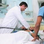 Doctor Using Defibrillator on Patient