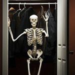 skeleton in closet