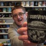 Shawn Sanbrooke showing his silly mug collection