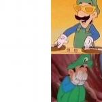 Luigi DJ Crying Meme meme