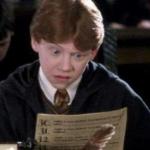 Ron Weasley Reading meme