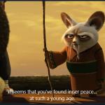 inner peace at young age meme