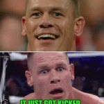 Thparky and his food posts | HEY! MY POST MADE THE FRONT PAGE IT JUST GOT KICKED OFF BY ONE OF THPARKY'S DUMB FOOD POSTS | image tagged in john cena happy/sad,thparky,food memes,front page,dumb | made w/ Imgflip meme maker