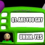 Baldi Can you think pad Meme Generator - Imgflip