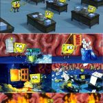 spongbob brain on fire | LOL; WE BOUT' TO DIE | image tagged in spongbob brain on fire | made w/ Imgflip meme maker