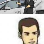Car Salesman Slaps Roof Of Car 2 meme