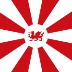 Japanese Welsh Flag