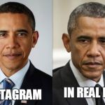 Before and After | INSTAGRAM; IN REAL LIFE | image tagged in before and after | made w/ Imgflip meme maker