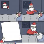 Santa wish list angry santa meme