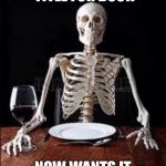 Impatient skeleton  | WRITES TITLE FOR BOOK; NOW WANTS IT PUBLISHED RIGHT AWAY | image tagged in impatient skeleton | made w/ Imgflip meme maker
