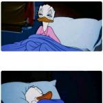 Donald Duck Sleeping