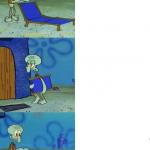 Squidward Folding Chair meme