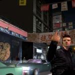 claude flips someone off