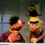 Ernie and Bert Outside of a Banana