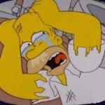 Homero crying