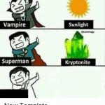 vampire superman meme Meme Template