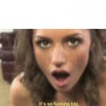 It's so fucking big meme