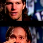 Tom Brady tears of joy