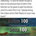 Illusion, destruction, speech 100 meme