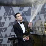 Rami Malek Champagne