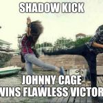 Said she liked Pantera  | SHADOW KICK; JOHNNY CAGE WINS FLAWLESS VICTORY | image tagged in said she liked pantera | made w/ Imgflip meme maker