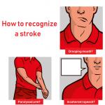 signs of a stroke meme