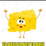Cheesy Puns | WHAT DID SHAKESPEARE SAY AS HE WAS MAKING A CHEESE PLATE? TO BRIE OR NOT TO BRIE | image tagged in cheesy puns,cheese,jokes,shakespeare,brie,to be or not to be | made w/ Imgflip meme maker