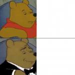 Tuxedo Pooh meme
