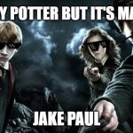 Harry Potter Wands | HARRY POTTER BUT IT'S MADE BY; JAKE PAUL | image tagged in harry potter wands | made w/ Imgflip meme maker