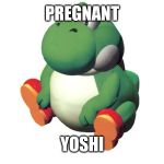 Thicc Yoshi | PREGNANT; YOSHI | image tagged in thicc yoshi | made w/ Imgflip meme maker