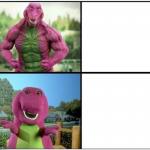 Ripped Barney meme