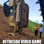 ooops | BETHESDA VIDEO GAME GLITCH IN REAL LIFE | image tagged in ooops | made w/ Imgflip meme maker