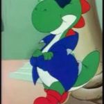 Gangster Yoshi | Yoshi's my name... ...cruisin's my game! | image tagged in gangster yoshi | made w/ Imgflip meme maker