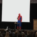 Spiderman speech meme