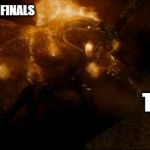 Gandalf vs Balrog | STUDENTS DURING FINALS; TEACHERS | image tagged in gandalf vs balrog | made w/ Imgflip meme maker