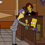 Bart Simpson testifies at court