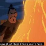 Now all of China knows you're here