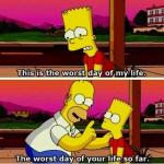 Simpson’s worst day of my life meme